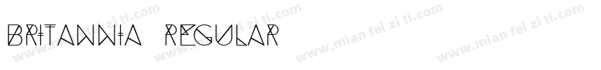 Britannia Regular字体转换